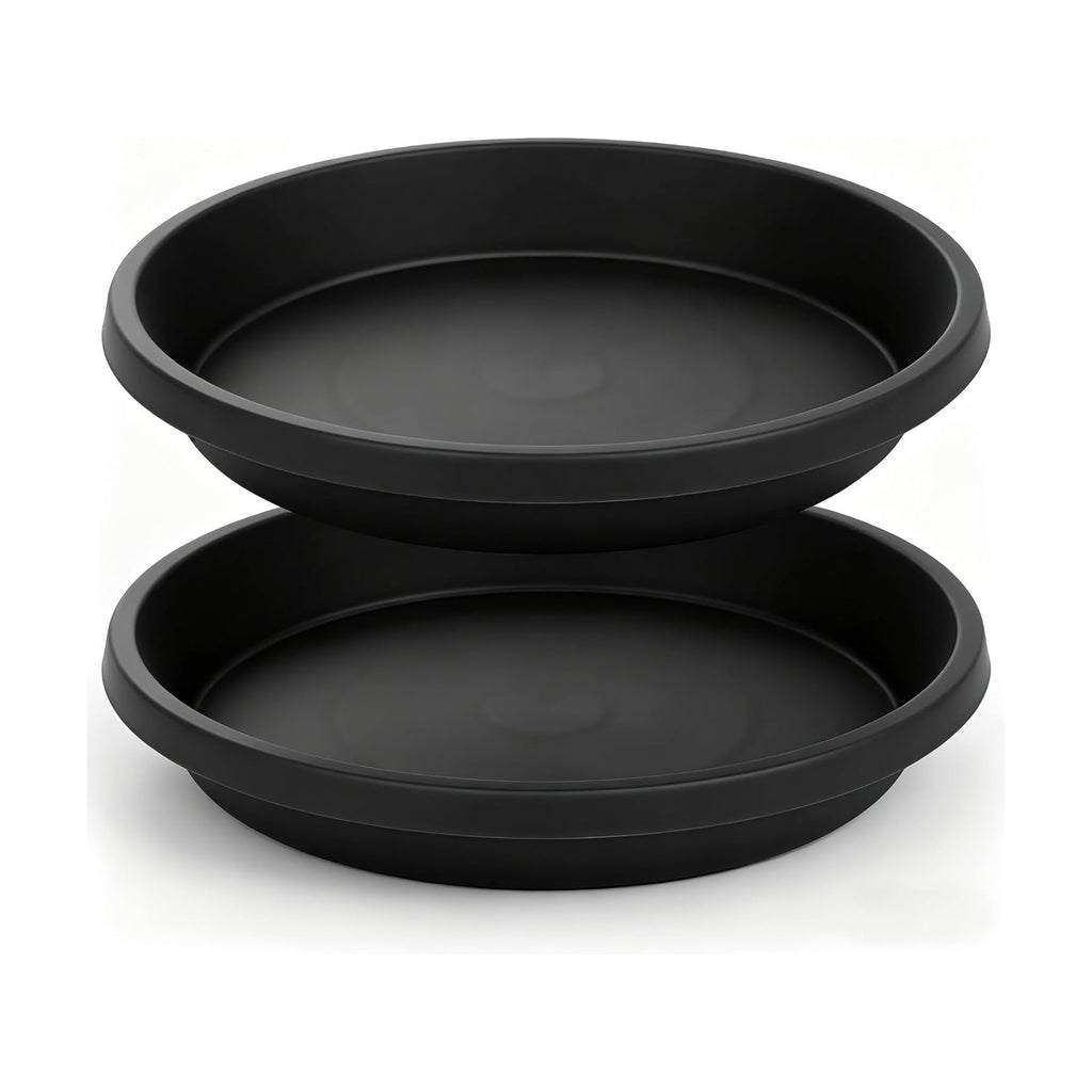NIMYAU 2 Pack Plant Saucer 16 Inch, Durable Large Deep Plant Trays for Pots, Plant Drip Trays, Plant Water Catcher Tray