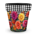 Briarwood Lane Fall Planter 11.75 x 11 x 11 Checkered Mums Medium