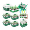 Reusable Silicone Seed Starter Tray, 60 Cells Seed Starter Kit with Humidity Adjustable Dome and Lid, Plant Germination