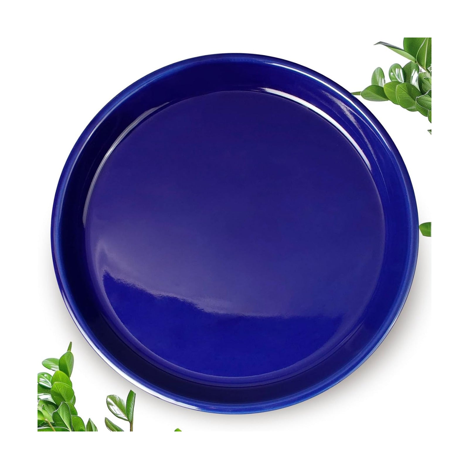 Plant Saucer for Outdoors - Ceramic Plant Saucer, 10 Inch Plant Trays for Indoors, Round Flower Pot Saucer, Large Plant