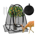 Pop Up Mesh Plant Protectors from Animals,Large Plant Netting Guard Cover with 8 Stake Crop Cage Fine Mesh Plant Tents