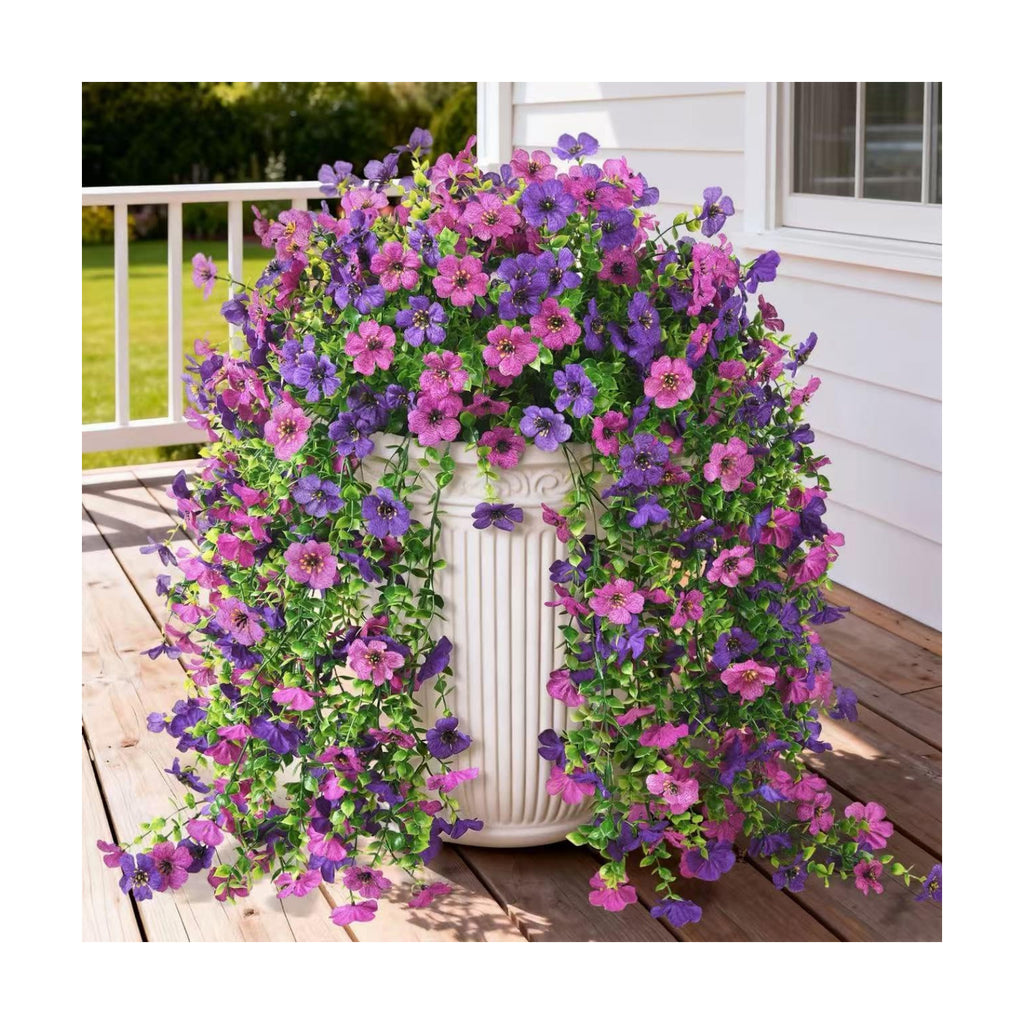 Hommyea Artificial Fake Fall Flowers Plants for Outdoors Mums Home Decor