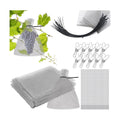 25 Pcs Fruit Protection Wire Mesh Bags 6 x 8 Inch Fruit Bags with Clips and Ties for Fruit Trees Netting Cover Bags