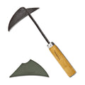 Triangle Homi Hand Hoe - Traditional Handmade Korean Garden Tool for Weeding Digging & Planting with Forged Steel &