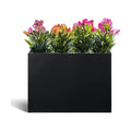 BAYN Large Metal Rectangular Garden Planter Box 32”x 12”x 24” | Modern Design, Weather-Resistant Coating, Heavy Duty