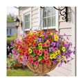 Artificial Fake Hanging Flowers Plants Basket for Outdoor Decoration