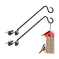 2 Pack 12Inch Deck Hook Deck Bird Feeder Hanger for Railing, 22lbs Capacity | for Hanging Bird Feeders, Suet Baskets