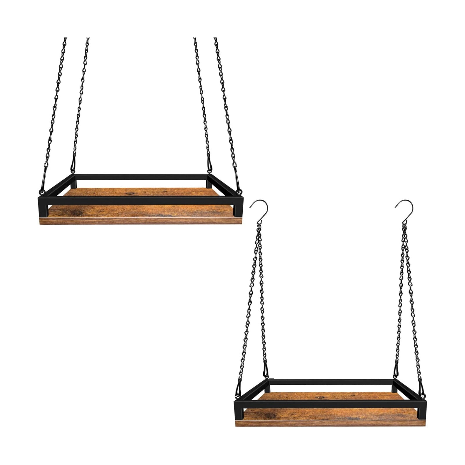 Lilybud--lily Plant Hanger Indoor, 2 Pack 16" Wooden Hanging Plant Holder | Hanging Planter for Indoor Plants, Load