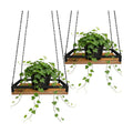 Lilybud--lily Plant Hanger Indoor, 2 Pack 11.8" Wooden Hanging Plant Holder | Hanging Planter for Indoor Plants, Load