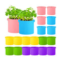 20 Pack 3 Gallon Grow Bags Multicolor Plant Grow Bag Non Woven Fabric Pots with Handles Garden Plant Seeds Tomato