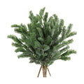 FiveSeasonStuff Green Soft-Touch Artificial Pine Stems, 6 Pack, 17.7 Inch