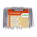 6 Inch 150 Pcs Hot-dip Galvanized U-Shaped Garden Stakes, Landscape Staples, Ground Stakes, for Decoration Weed Barrier