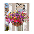 Artificial Fake Hanging Plants Flowers with Basket Outdoor Decor Faux Silk Dasiy Flower Arrangements in Pot Planter for