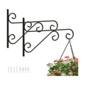 PROWORX 2 Pack 16 Inch Plant Hangers Outdoor Bracket, Indoor Wall Mount Metal Heavy Duty Rust-Resistant Bird Feeder