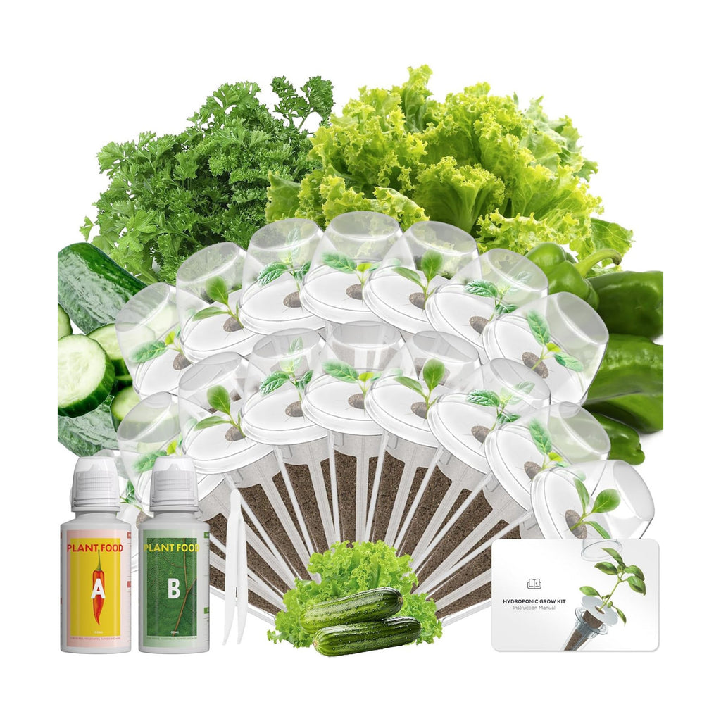 LYKOCLEAN Vegetable & Salad Green Seed Pod Kit for Aerogarden, (16 Pods) Ahopegarden, iDOO – Non-GMO American Fast