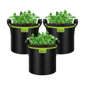 VIVOSUN 3-Pack 3-Gallon AeroBase Grow Bags, Durable Mesh Fabric Plant Container with Breathable Base and Sturdy
