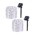 Lomotech Solar Fairy Lights Outdoor, 2 Pack Total 66ft 200 LED,White