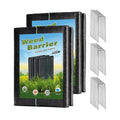 4 x 100FT Garden Weed Barrier Landscape Fabric Heavy Duty Weed Fabric Barrier Premium Garden Ground Cover Weed Control