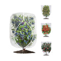 4 Pack Fruit Tree Netting with Zipper & Drawstring, 3.9 x 5.9 Ft Reusable Blueberry Bush Netting Cover, Durable Bird