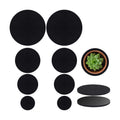 Plant Coaster Mat Reversible(Fabric/Leather),8Pcs Plant Coasters 4 Sizes(4/6/8/10inch) Plant Coasters for House Plants Indoor & Outdoor,Household Products Absorbent/Waterproof(8pcs Set)