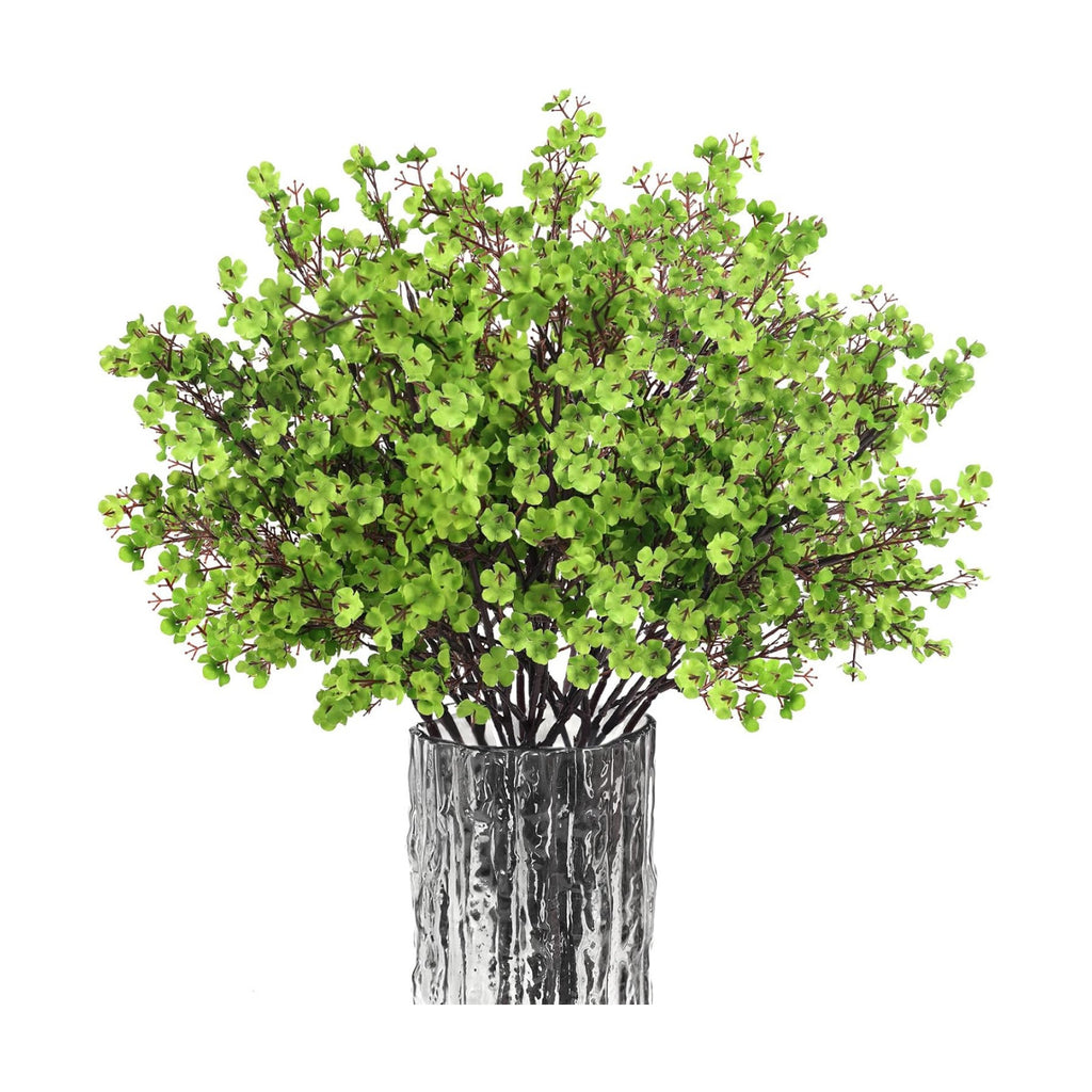 16Pcs Artificial Babys Breath Flowers Real Touch Green Flowers Decorations