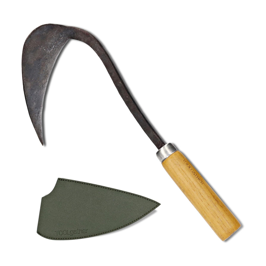 Original Homi Hand Hoe - Traditional Handmade Korean Garden Tool for Weeding Digging & Planting with Forged Steel &