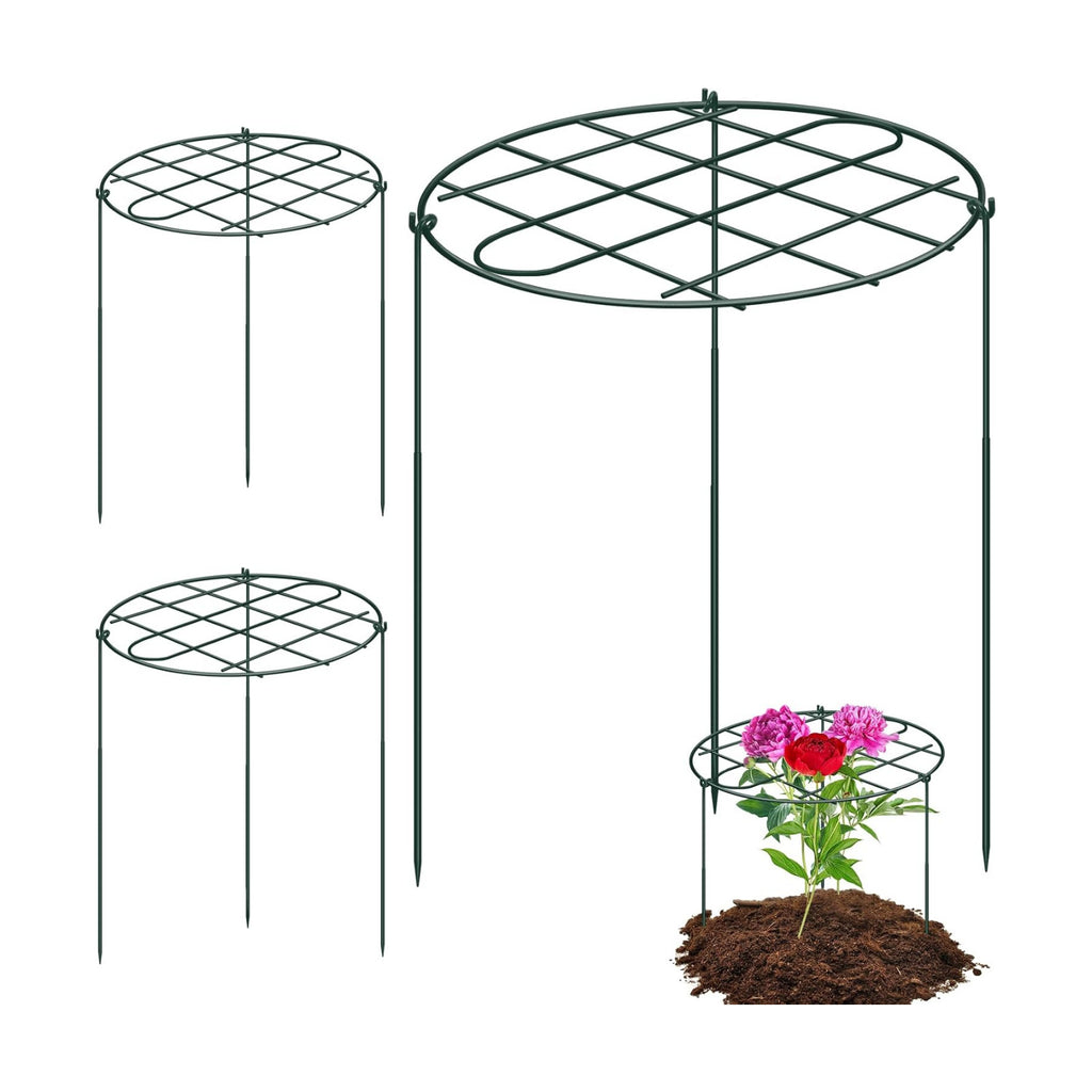 3 Pack 24 x 29.5 Inch Peony Cages and Supports for Outdoor Plants