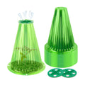 UQM 50 Pack Garden Cloches for Plants with Rotary Vent Cover Reusable | Bell Plant Protector Garden Protection from