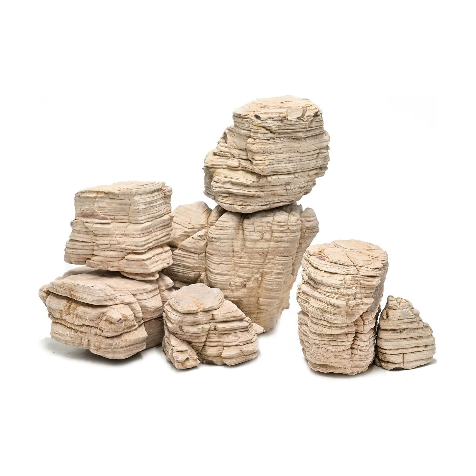 Aquarium Stone Rock 20lb Fish Tank Stone 2-8inch for Aquarium Landscaping, Terrariums, Vivarium Enclosures, Miniature