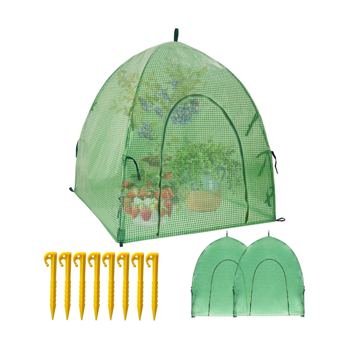40″*40″*31″ Winter Plant Warm Covers - Raised Bed Cover, Garden Row Accelerator, Warm Tent Freeze Protection Humidity Domes for Germination, Seedling Propagation Protecting Plants from Animals 2 PCS