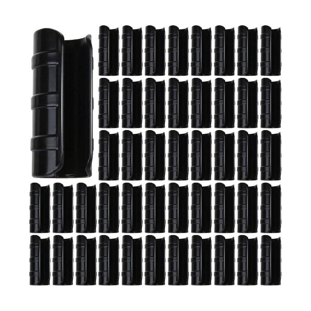 80PCS 3/4 inch Greenhouse Clips Black Greenhouse Clamps | Plastic Clamps Garden Buildings Tube Clips for PVC Pipe