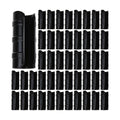 80PCS 3/4 inch Greenhouse Clips Black Greenhouse Clamps | Plastic Clamps Garden Buildings Tube Clips for PVC Pipe