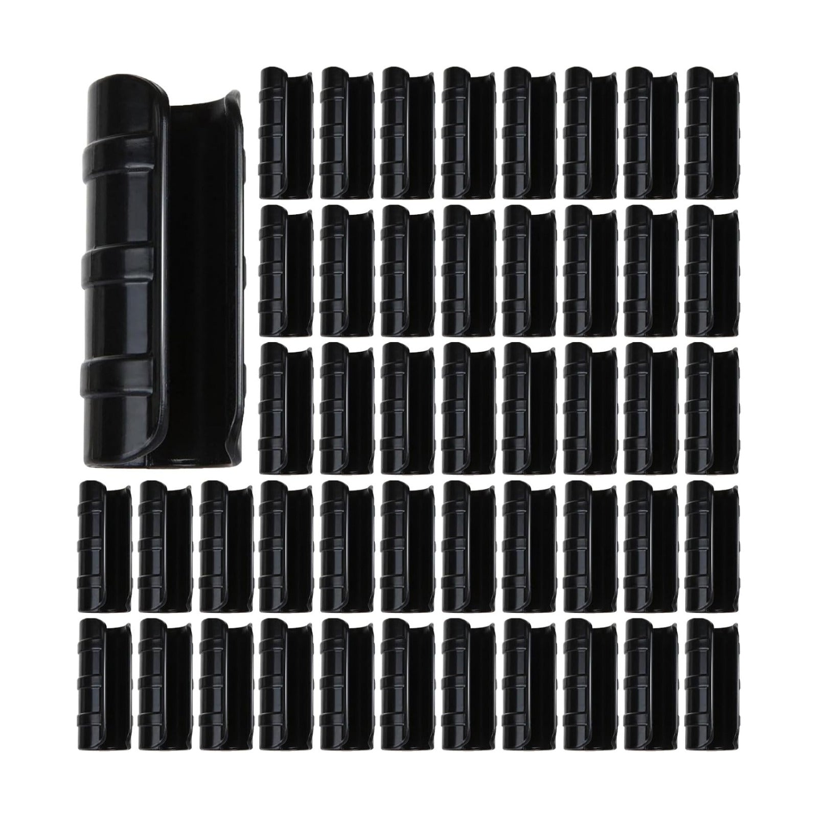 80PCS 3/4 inch Greenhouse Clips Black Greenhouse Clamps | Plastic Clamps Garden Buildings Tube Clips for PVC Pipe
