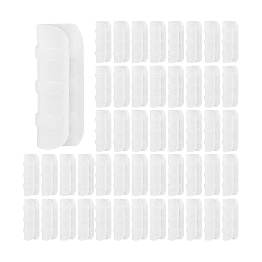 80PCS 3/4 inch Greenhouse Clips White Greenhouse Clamps | Plastic Clamps Garden Buildings Tube Clips for PVC Pipe