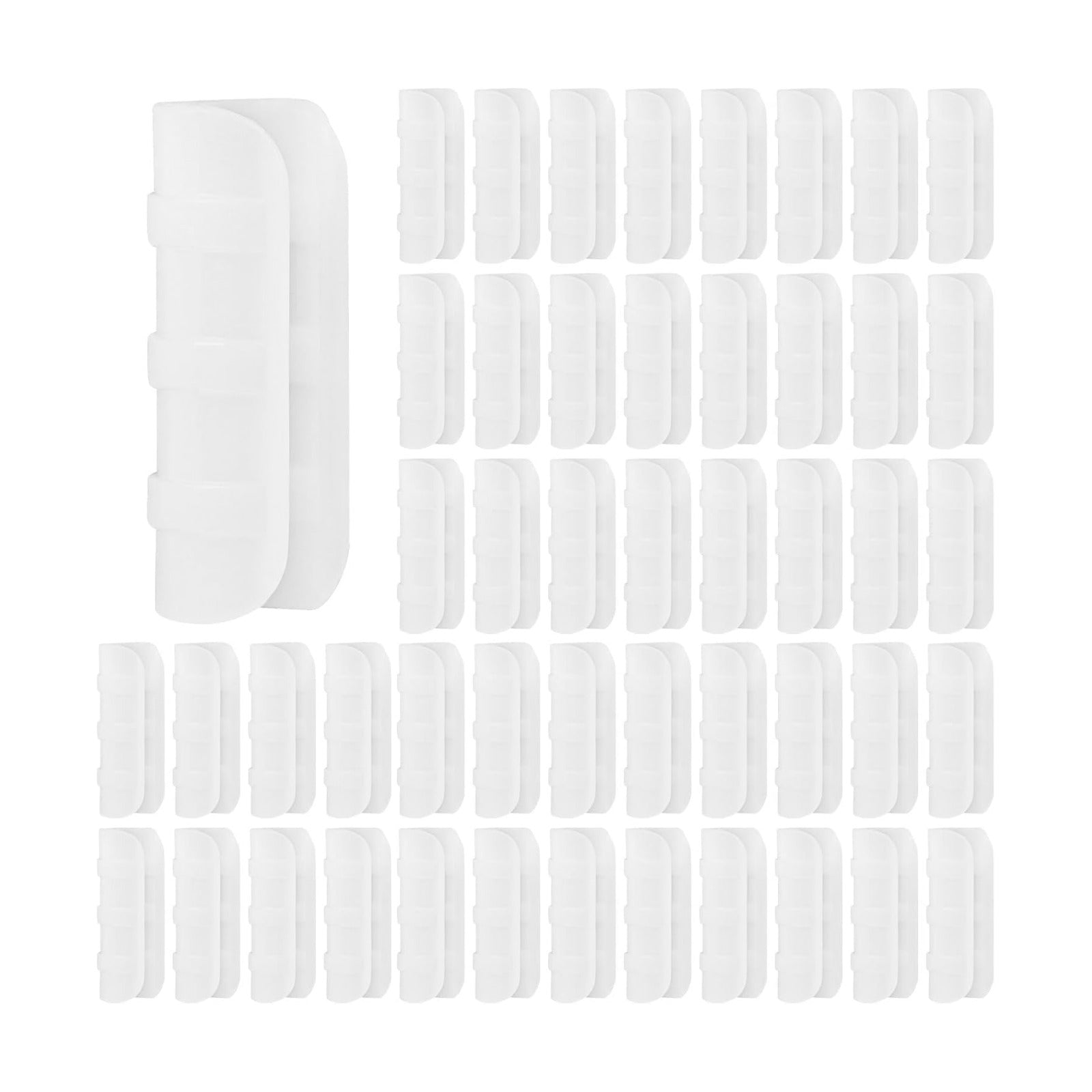 80PCS 3/4 inch Greenhouse Clips White Greenhouse Clamps | Plastic Clamps Garden Buildings Tube Clips for PVC Pipe