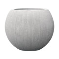 11.8" H x 14.5" Dia Large Round Plastic Planter Pot with Drainage & Plug | Indoor/Outdoor Use, UV/Weatherproof