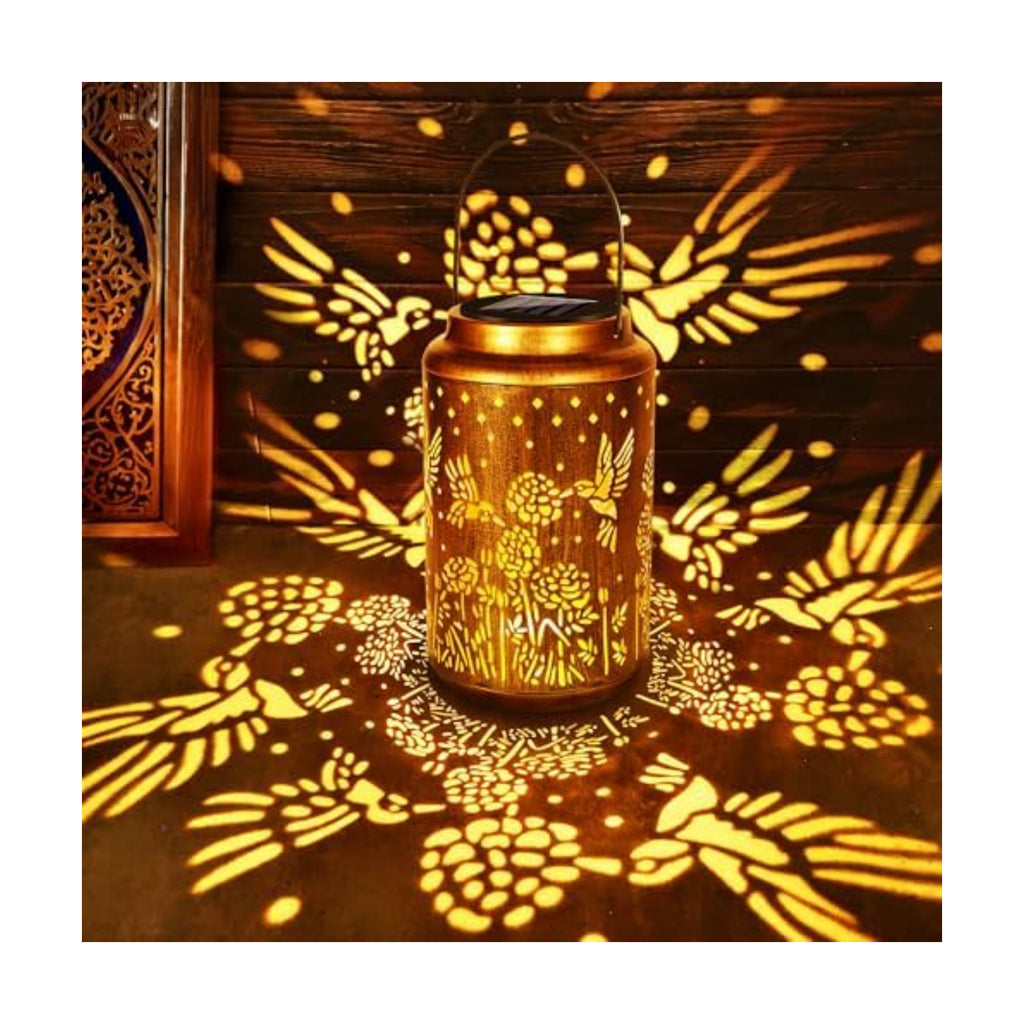 Brizled Hummingbird Solar Lanterns Outdoor, Decorative Mothers Day Gifts for Women Mom Grandma, Waterproof Hanging Solar Lights LED Lanterns for Garden Patio Courtyard Path Tabletop Porch Balcony Decr