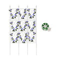 WellSign 63 Inch Metal Pipe Garden Trellis for Climbing Plants Outdoor | Wall White Trellis with Garden Twist Tie