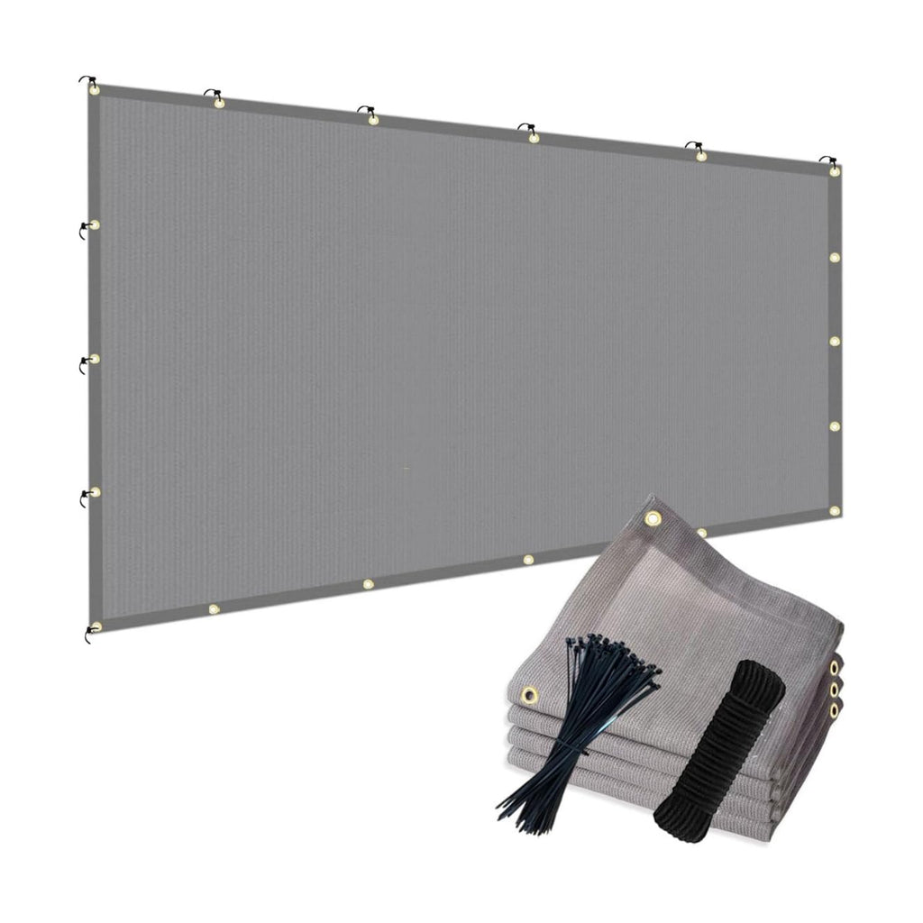 POYEE 90% Sun Shade Cloth, 12x24ft Pergola Shade Cover with Grommets | Outdoor Sun Shade Screen Fabric for Patio