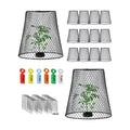 12 Pcs Chicken Wire Cloche Plant Covers, 9 Inch Metal Plant Protectors | Heavy-duty garden netting helps protect plants