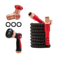 Pocket Hose 25 FT Copper Head Hose, Pocket Pivot, No Tangles, Anti-Burst | Anti-burst sleeve reinforced with