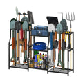 keomaisyto Garden Tool Organizer, Heavy Duty Yard Tool Tower Rack for Garage Organization and Storage, 3 Tier Utility