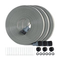 Hopegiver Sprinkler Soaker Hose 50ft 3-Pack Yard Sprinkler Hose 150 ft for Lawn Water Saving with Stakes, Drip