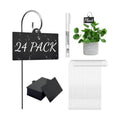 Plant Labels Stakes 24 Pcs, Acrylic Reusable Weatherproof Markers with Pen