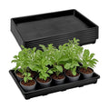 ZAVOOS 6 Pack Nursery Potting Trays with No Drain Holes | Plastic Plant Saucer Growing Tray, 17.3'' x 11.6'' x 1.3''