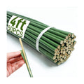 50Pcs 4ft Bamboo Sticks for Indoor Outdoor Plants, 0.29"-0.38" Natural Bamboo Poles, Durable Garden Stakes for