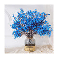 10 Pcs Fake Flowers, Real Touch Babys Breath Artificial Flowers, Blue