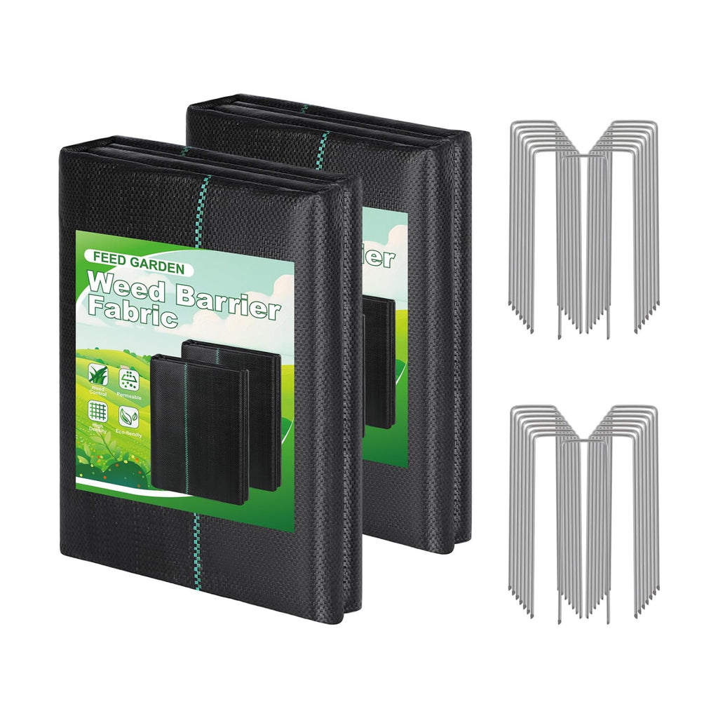 4FT x 100FT Landscape Fabric Weed Barrier Fabric, Heavy Duty 3.2oz Ground Cover Geotextile Fabric for Gardening, with