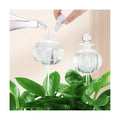 Soilagua 10 oz Large Top Fill Cactus Plant Self Watering Globes, Light Iridescent Glass Water Bulbs, Slow Release