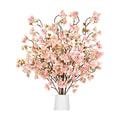 40'' Cherry Blossom Branches, 4 Pcs Faux Cherry Blossom Tree Stems Decor